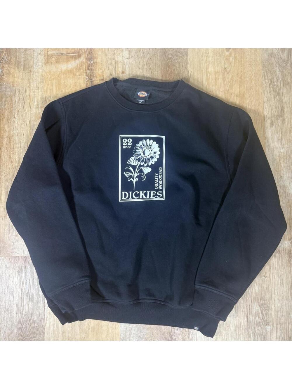Y2K Dickies Black Crewneck Sweatshirt – Size L